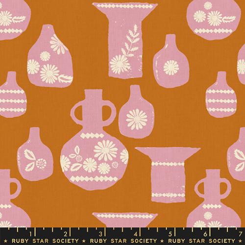 Vessel Pots Earth - Quilt Fabric