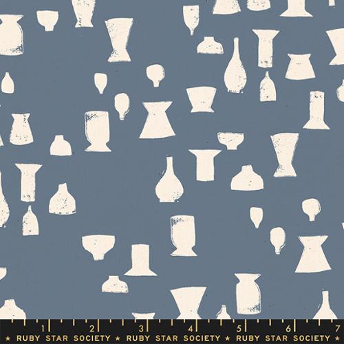 Vessel Vessels Blue Slate - Quilt Fabric