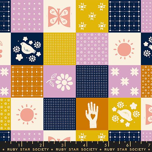 Sugar Maple Navy - Quilt Fabric