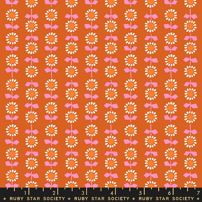 Meadow Star Bloom - Pecan - Quilt Fabric