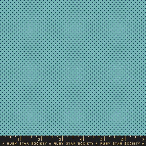 Ooh Lucky Lucky Dots - Turquoise - Quilt Fabric