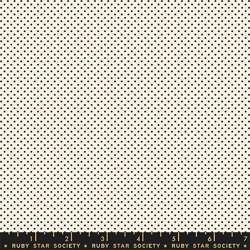 Catnap Dots Black On Natural - Quilt Fabric