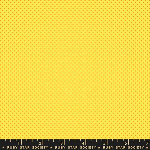 1 800 Calico Dots Chrome Yellow - Quilt Fabric, zoomed in. Select this picture to zoom back out.