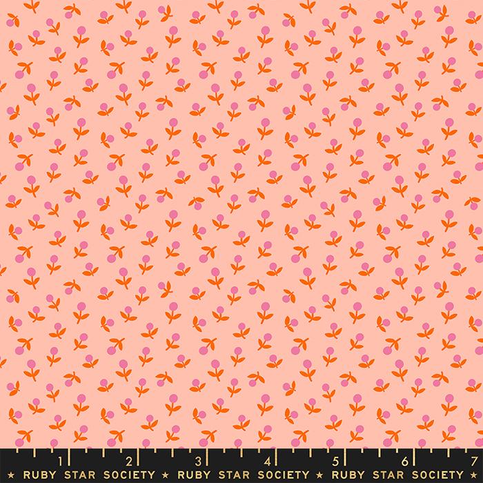 Meadow Star Sprout - Peach - Quilt Fabric