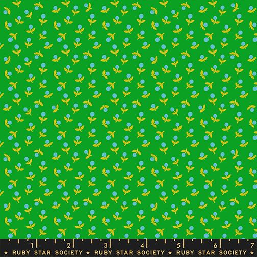 Catnap Flowers Verdant - Quilt Fabric