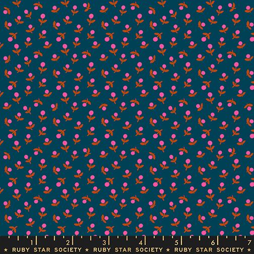 1 800 Calico Flower Galaxy - Quilt Fabric, zoomed in. Select this picture to zoom back out.