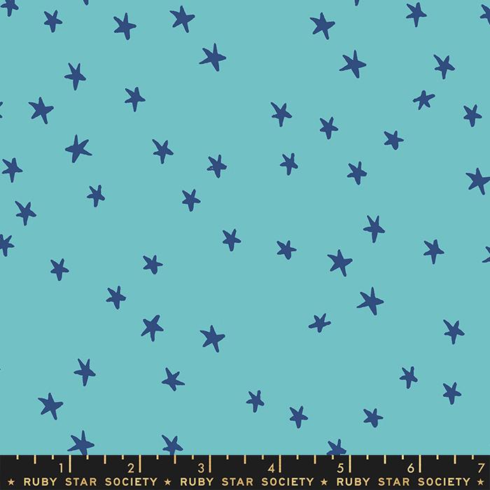 Starry Turquoise - Quilt Fabric