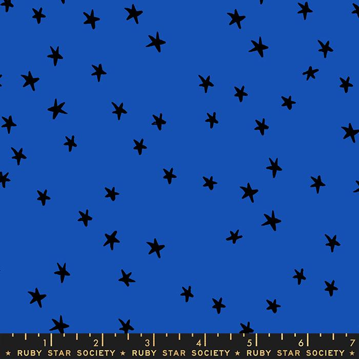 Starry Blue Ribbon - Quilt Fabric