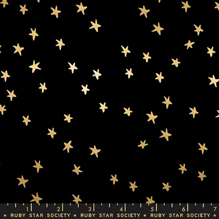 Starry Black Gold - Quilt Fabric