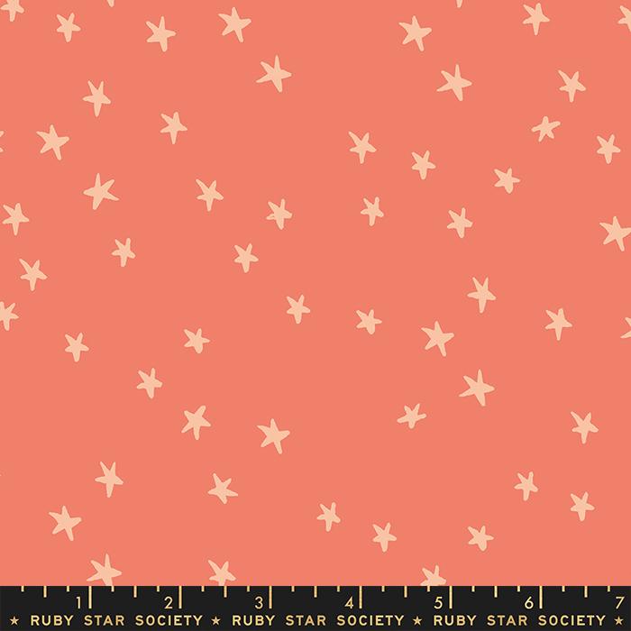 Starry Papaya - Quilt Fabric