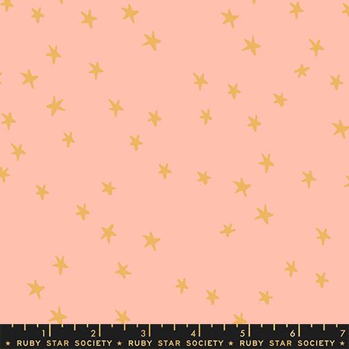 Starry New Peach - Quilt Fabric