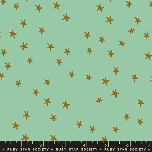 Starry New Moss - Quilt Fabric
