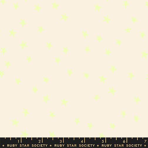 Freaky Familiars Stars Neon Yellow - Quilt Fabric