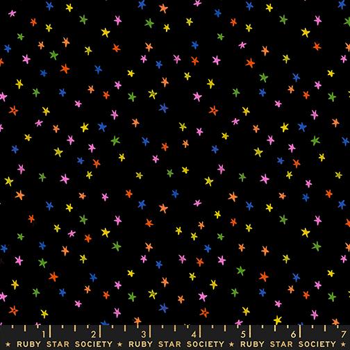 Mini Starry Vivid Rainbow - Quilt Fabric
