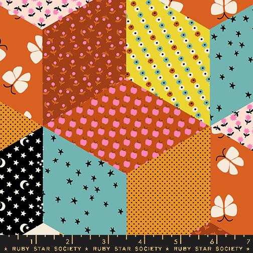 Ooh Lucky Lucky Caramel - Quilt Fabric