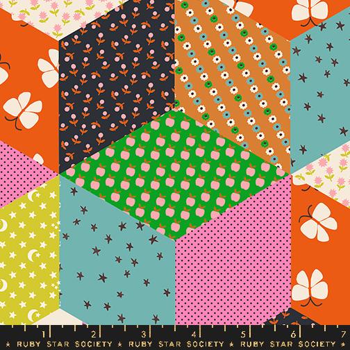 Ooh Lucky Lucky Vivid - Quilt Fabric