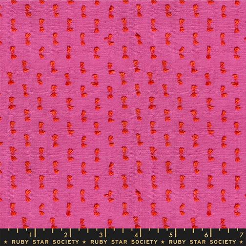 Warp And Weft Mystic Fable Dots Pink - Quilt Fabric