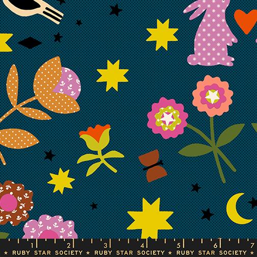 Mystic Fable Collage Galaxy - Quilt Fabric