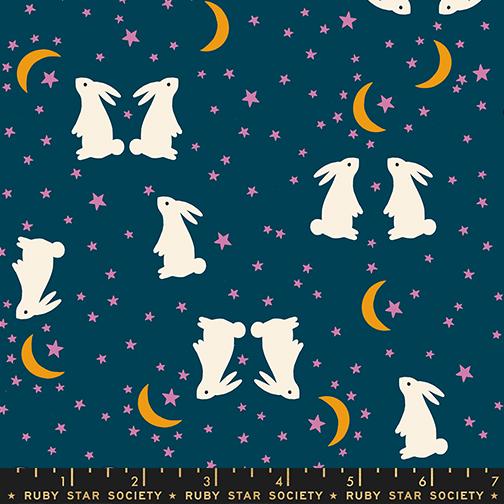 Mystic Fable Bunny Galaxy - Quilt Fabric