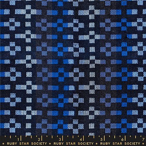 Warp And Weft Mystic Fable Pixel Black - Quilt Fabric