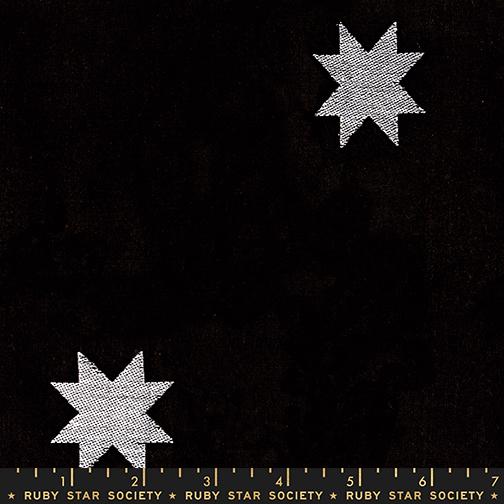 Warp And Weft Mystic Fable Stars Black - Quilt Fabric