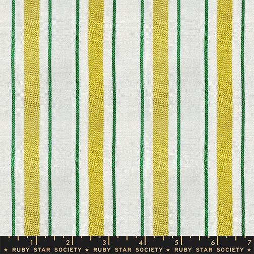 Warp And Weft Mystic Fable Stripes Golden - Quilt Fabric