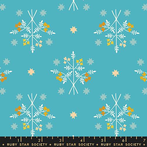 1 800 Calico Sprig Wave - Quilt Fabric, zoomed in. Select this picture to zoom back out.