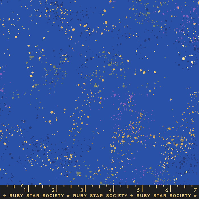 Speckled New Blue Ribbon - Quilt Fabric
