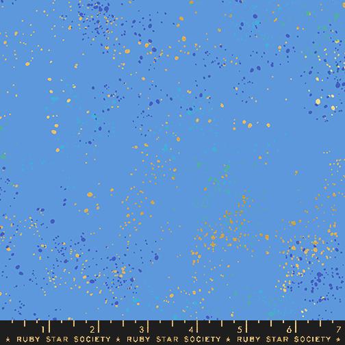 Speckled Metallic - Lindley Blue - Quilt Fabric
