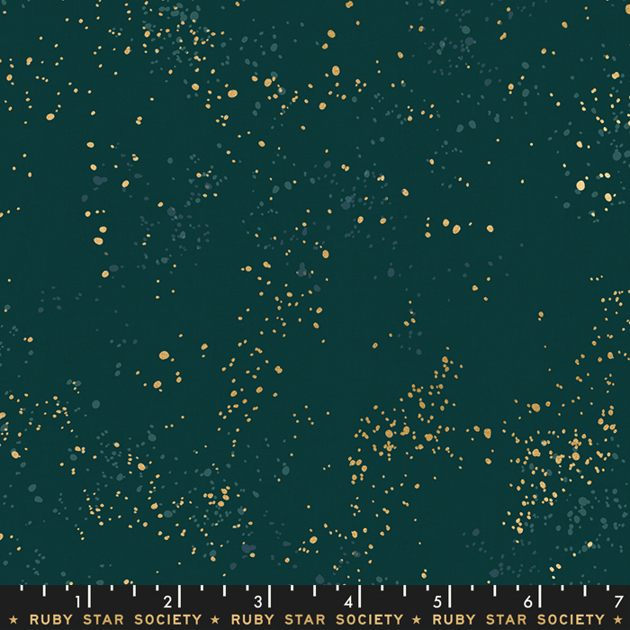 Speckled Metallic Pine - Quilt Fabric