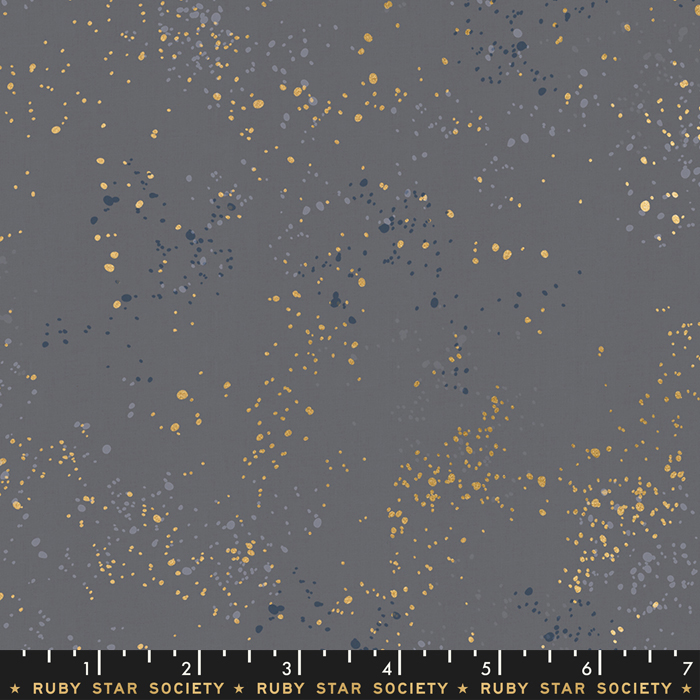 Speckled Metallic Cloud - Quilt Fabric
