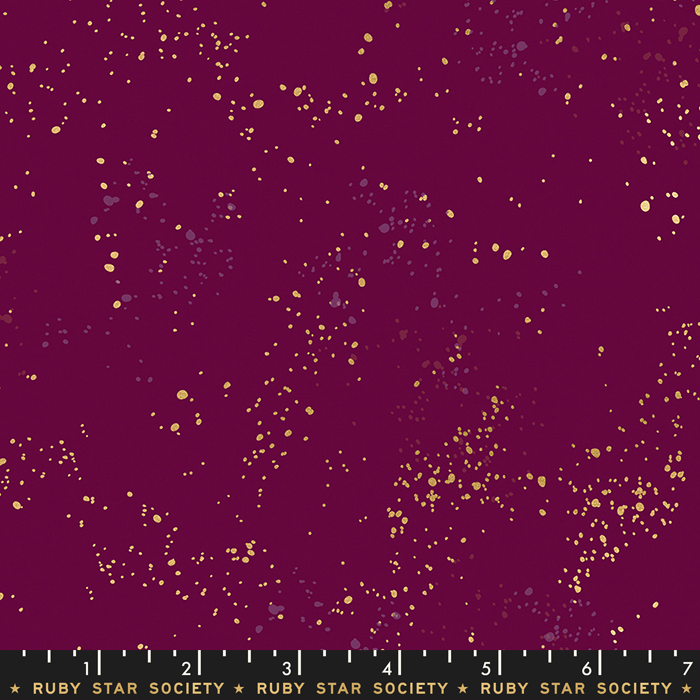 Speckled Metallic Purple Velvet - Quilt Fabric