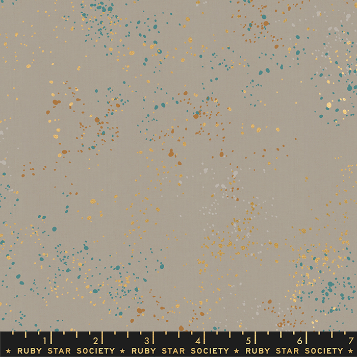 Speckled Metallic Wool - Quilt Fabric