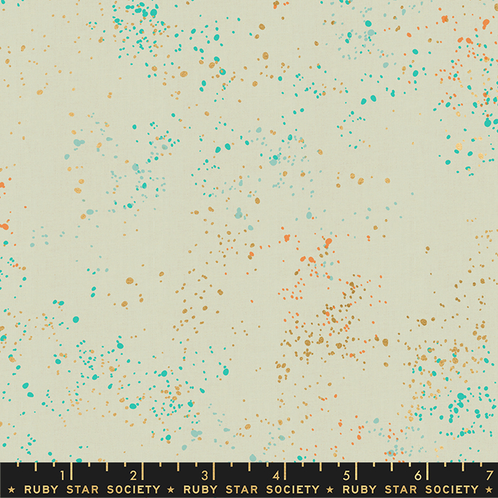 Speckled Metallic Shell - Quilt Fabric