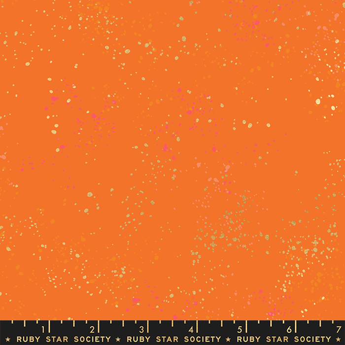 Speckled New Burnt Orange - Quilt Fabric