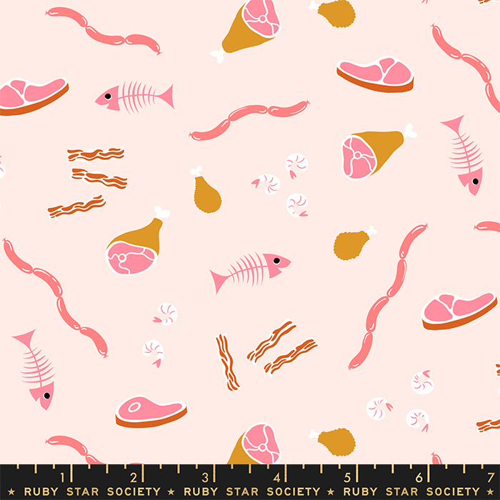 Food Group Ballet - Delicious Novelty - Quilt Fabric