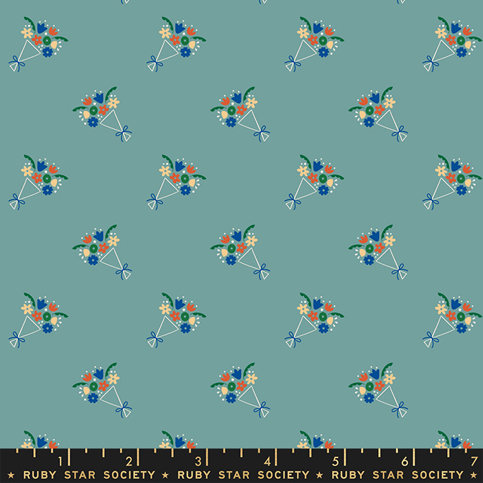 Food Group Ocean - Bouquet Flowers - Quilt Fabric