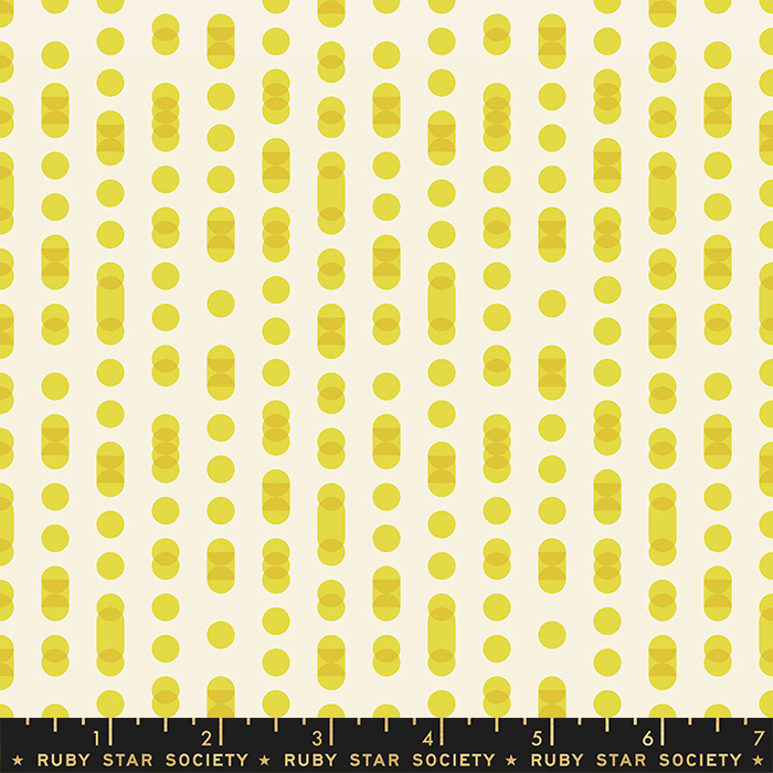 First Light Citron - Code Dots - Quilt Fabric