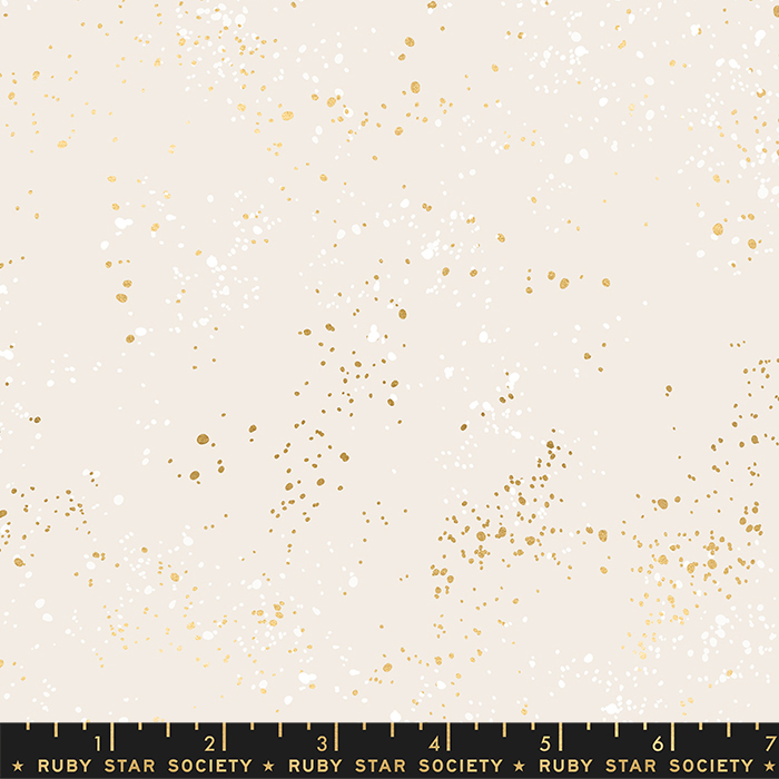 108" Speckled Wide White Gold - Quilt Fabric