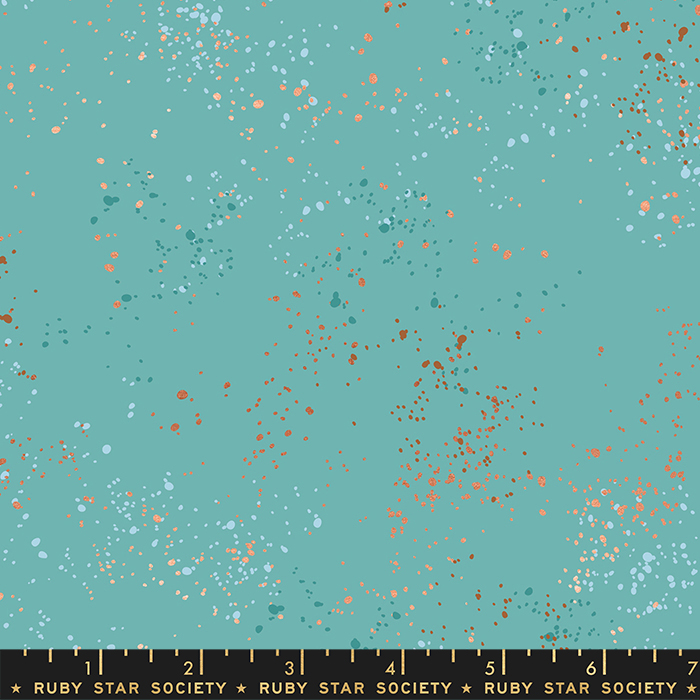 108" Speckled Wide Turquoise - Quilt Fabric