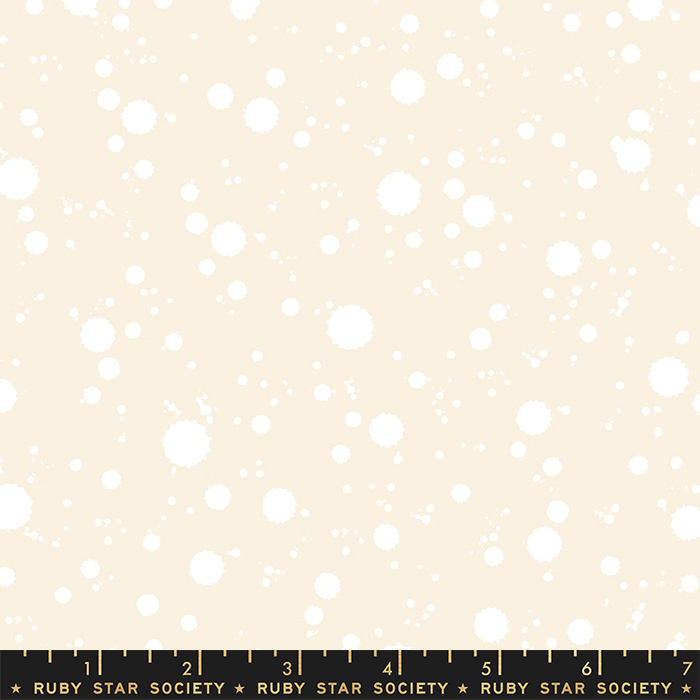 Achroma Drips White On White - Quilt Fabric