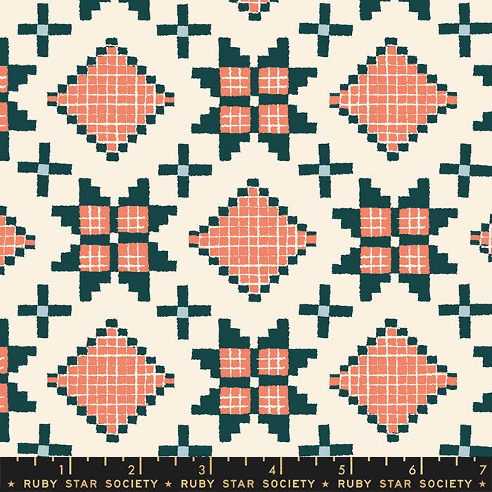 Winterglow Papaya - Quilt Fabric