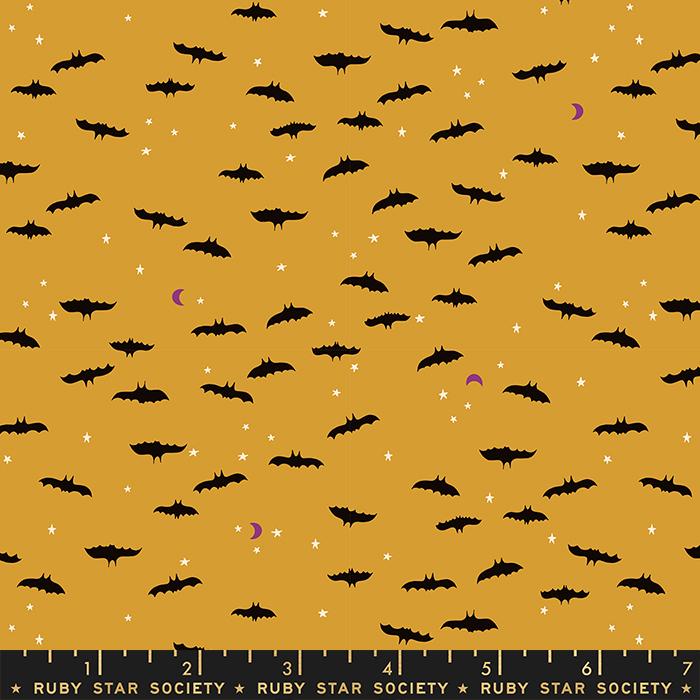 Tiny Frights Bats - Cactus - Quilt Fabric
