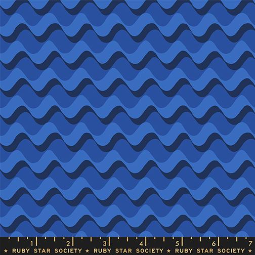 Water Ripple - Blue Ribbon - Quilt Fabric