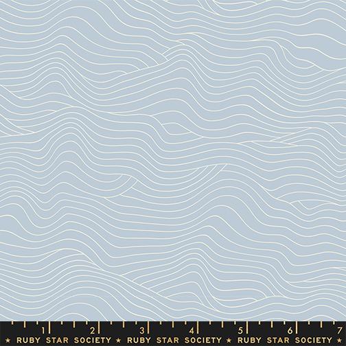 Water Wavelength - Water Blue - Quilt Fabric