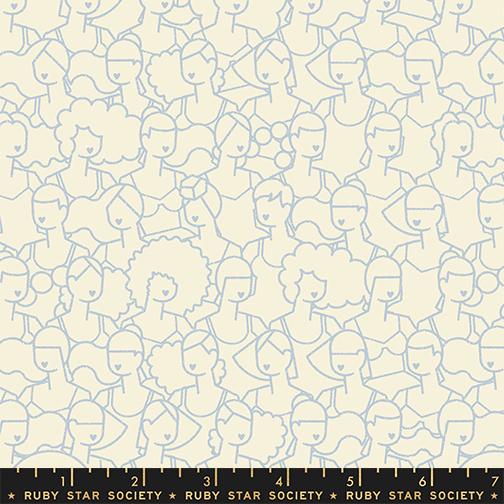 Water Swim Parade - Water Blue - Quilt Fabric