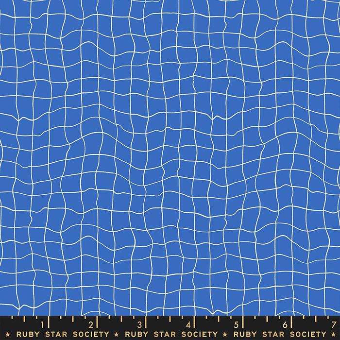 Water Pool Tiles - Royal Blue - Quilt Fabric