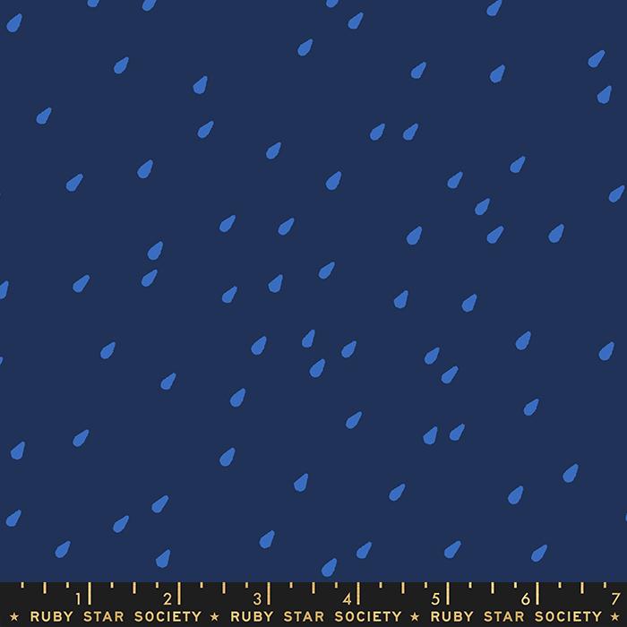 Water Drops - Navy - Quilt Fabric