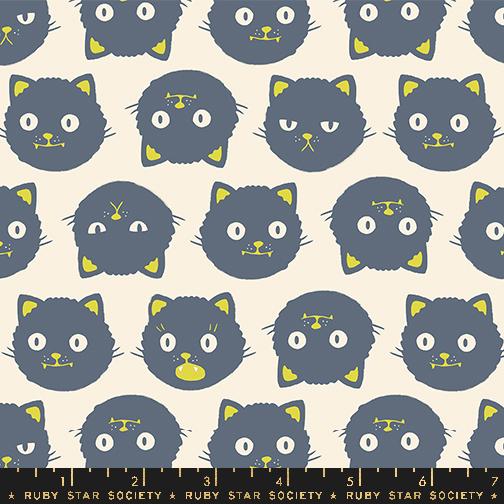 Good Spirits Cats - Natural - Quilt Fabric