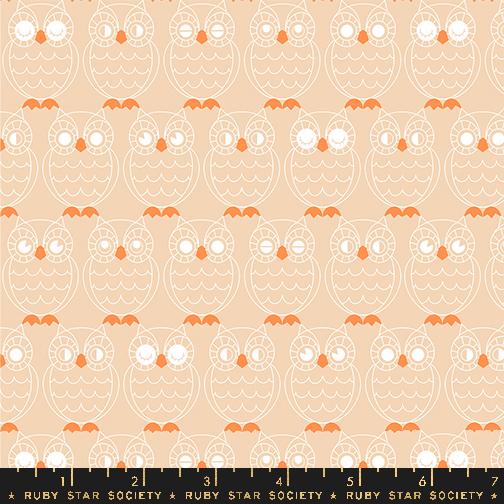 Good Spirits Owl - Creme Brulee - Quilt Fabric